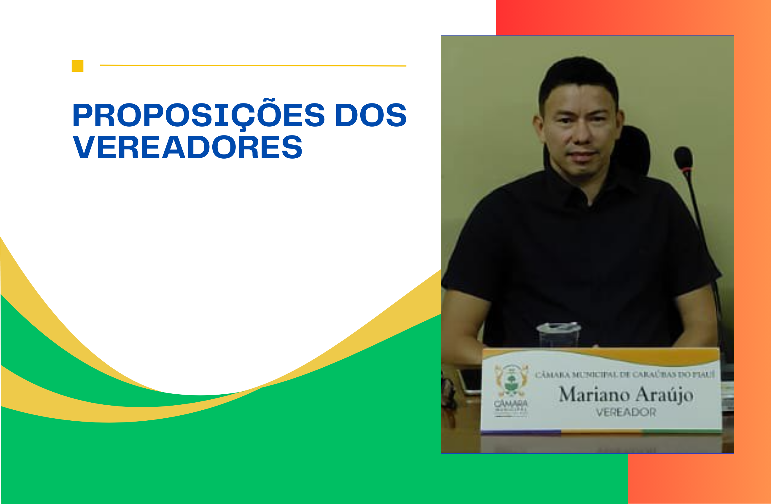 Requerimento do prof. Mariano busca recuperação da Estrada Vicinal que liga o Povoado Vermelha até a Beira do Rio