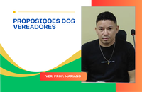 Requerimento do Prof. Mariano solicita ao Executivo a recuperação da estrada vicinal que liga a sede do município ao Povoado Vermelha