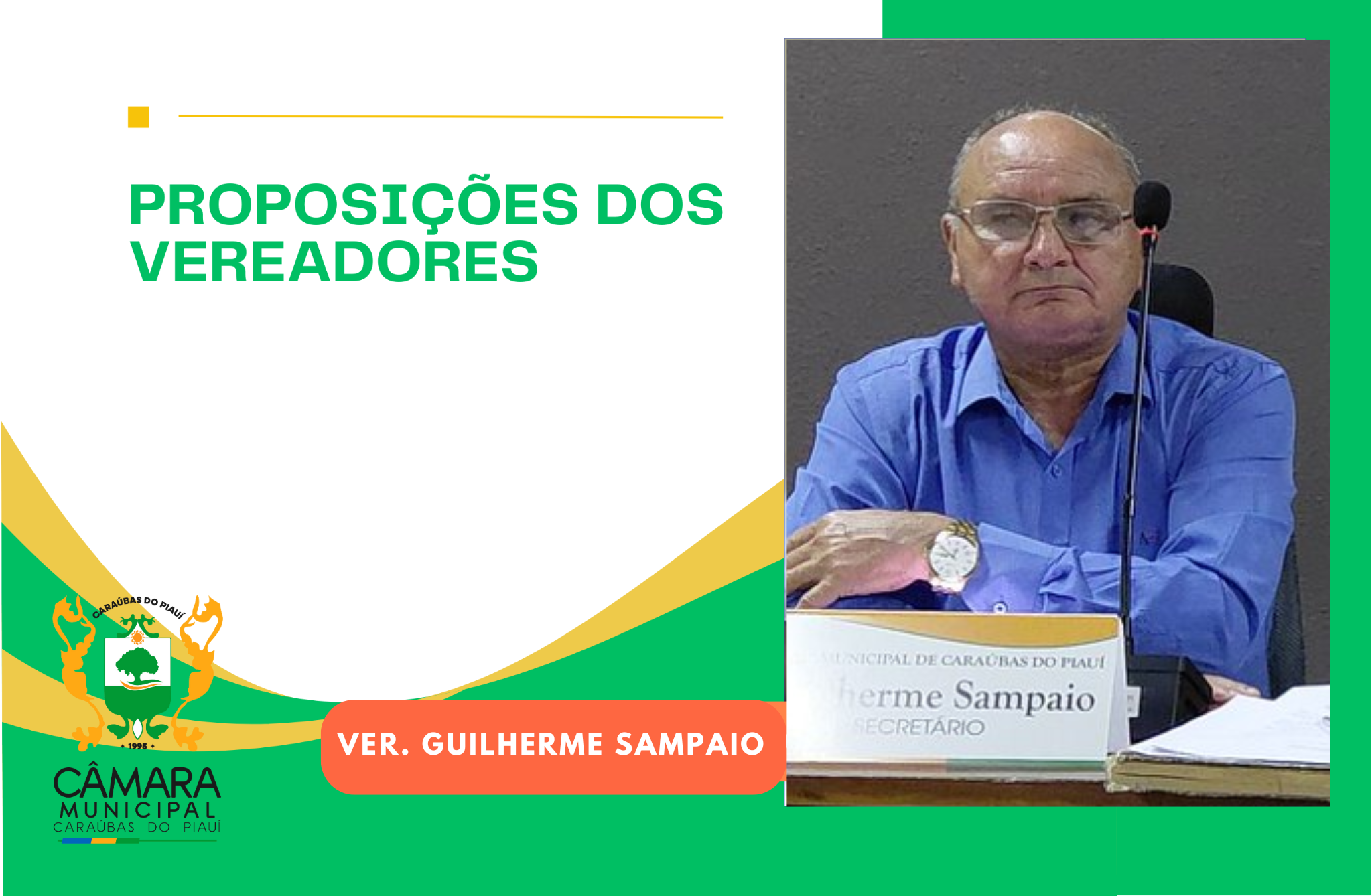 Requerimento do ver. Guilherme busca a Revitalização de estradas municipais