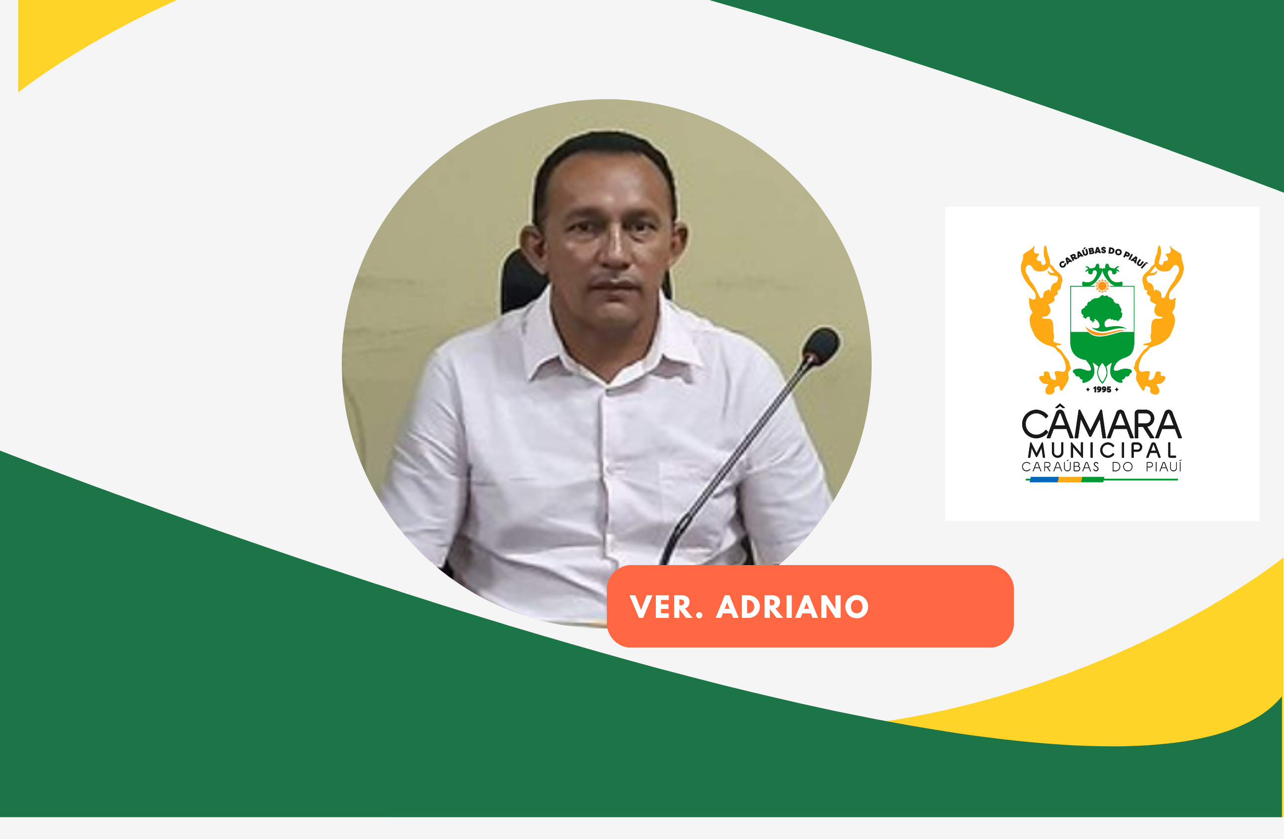 Requerimentos do vereador Adriano solicita à Prefeita, construção de quadra poliesportiva no Olho D’água dos Balduínos e ponte na Jurema
