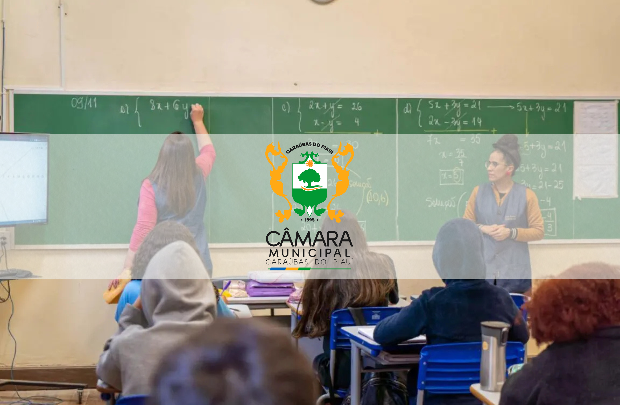 Vers. Ana Paula, Leandro, Prof. Mariano e Thuca Mota apresentam pedido ao Executivo para alteração de regime de trabalho dos professores de 20 para 40 hs
